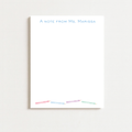 Personalized Pencil Notepad for Teachers