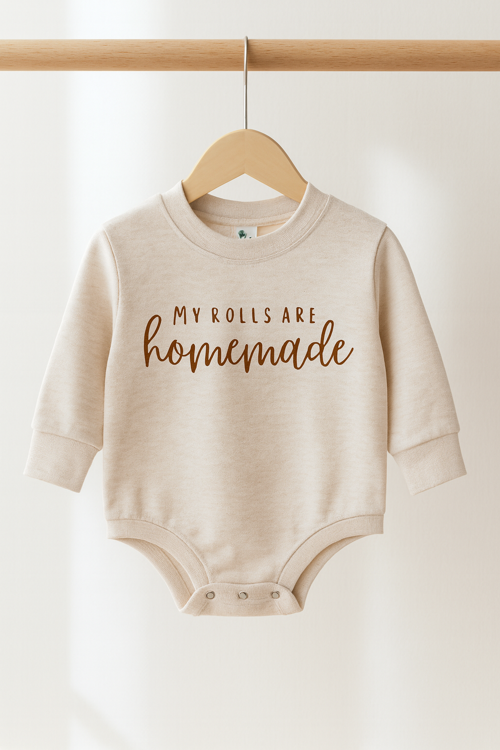 My Rolls are Homemade - Children's Long Sleeve Bubble Romper