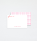 Personalized Pink Bow Stationary Set
