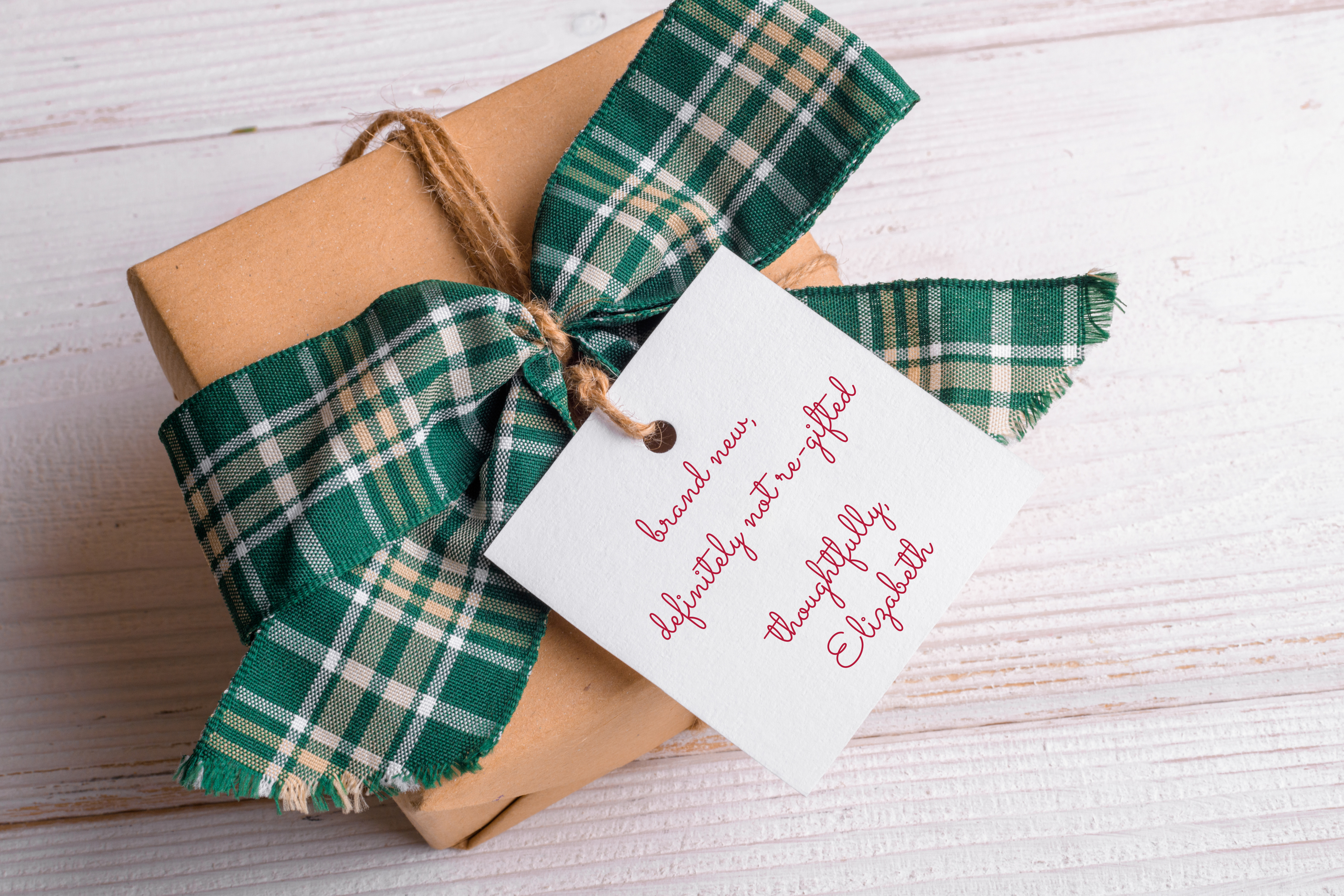 Definitely Not Regifted Holiday Tag