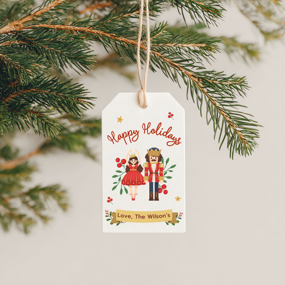 Nutcracker Holiday Gift Tag